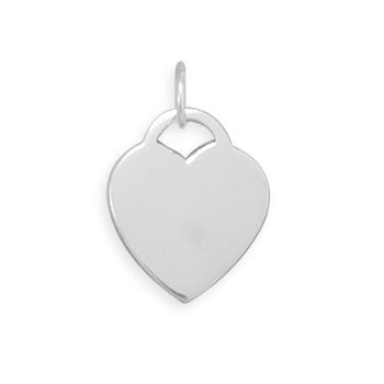 License to Love - Simplicity Yet Elegance Sterling Silver Pretty Heart Pendant