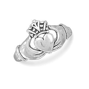 Claddagh Ring - Traditional Irish Sterling Silver Both Meaningful and Beautiful Wedding Ring