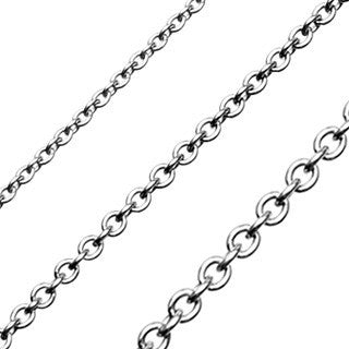 Rock Me - Sterling finish Stylish Chain Stainless Steel Necklace