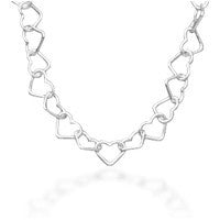 Floating Hearts - Uniquely Designed Pretty Little Heart's Sterling Silver Necklace