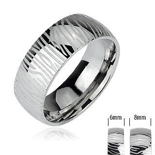 Silver Tiger - Bold and Powerful Look Stainless Steel Natural Design Ring