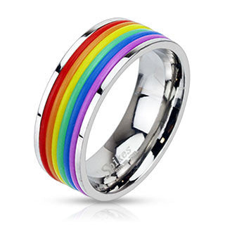 Hue Cycle - Multi Rubber Banded Comfort Fit Ring