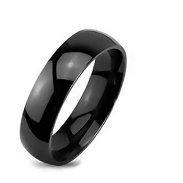 Black Tradition - Titanium Made Simple Yet Classy Black Stylish Wedding Band