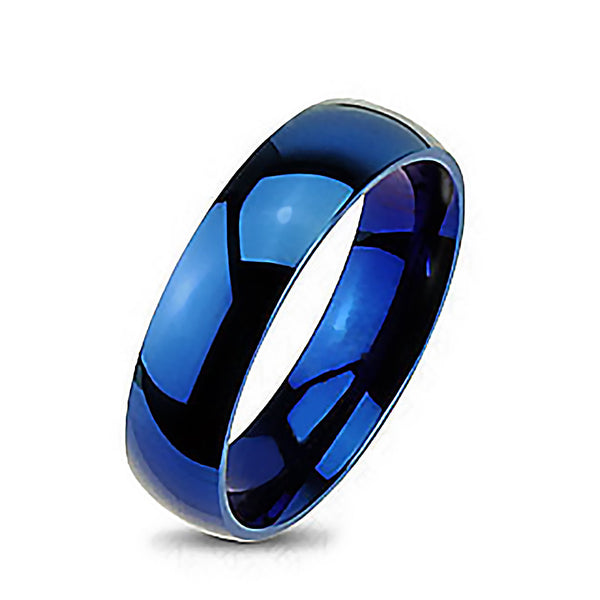 Blue Bayou - Tungsten Carbide 6mm Polished Traditional Wedding band