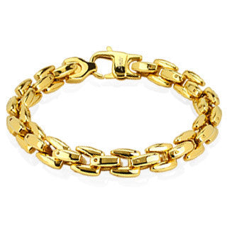 Hypnotic Gold - Dashing Gold IP Linked Stainless Steel Bracelet