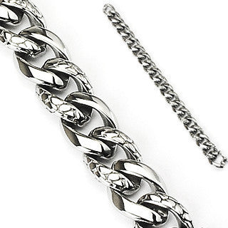 Viper - Bold Round-Shaped Stainless Steel Twisted Snake Skin Bracelet