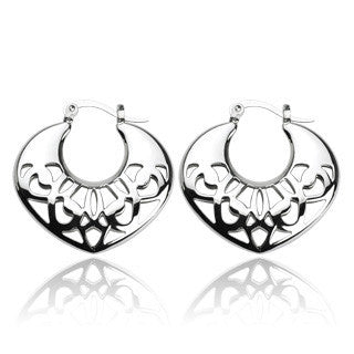 Tribal Moon - Symbol Of Love and Protection Stainless Steel Finely Crafted Earrings