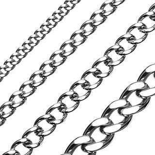 Chain Reaction - Heavy Duty Stainless Steel Curb Link Chain Design Necklace