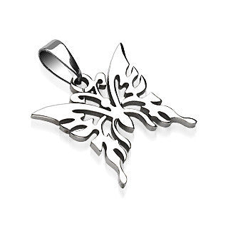 Flutterby - Nature Inspired Beautifully Crafted Stainless Steel Butterfly Pendant