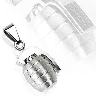 Grenade - Terrific Look Stainless Steel Dangerous Style Pendant