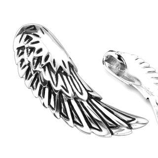 Freedom to Fly - Silver Wings Stainless Steel Classic Pendant