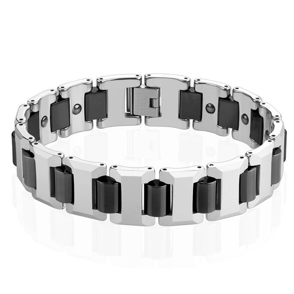 Fearless - Motorcycle Chain Design Industrial Styled Bio Magnetic Bracelet