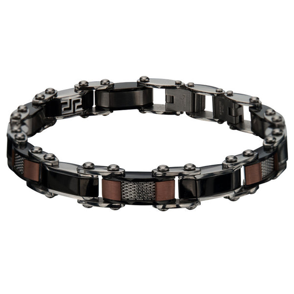 Stygian - Stainless Steel Multi Color 9mm Brushed Reversible Bracelet